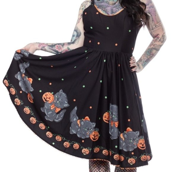 Sourpuss Feline Spooky Sweets Dress - Picture 2 of 4